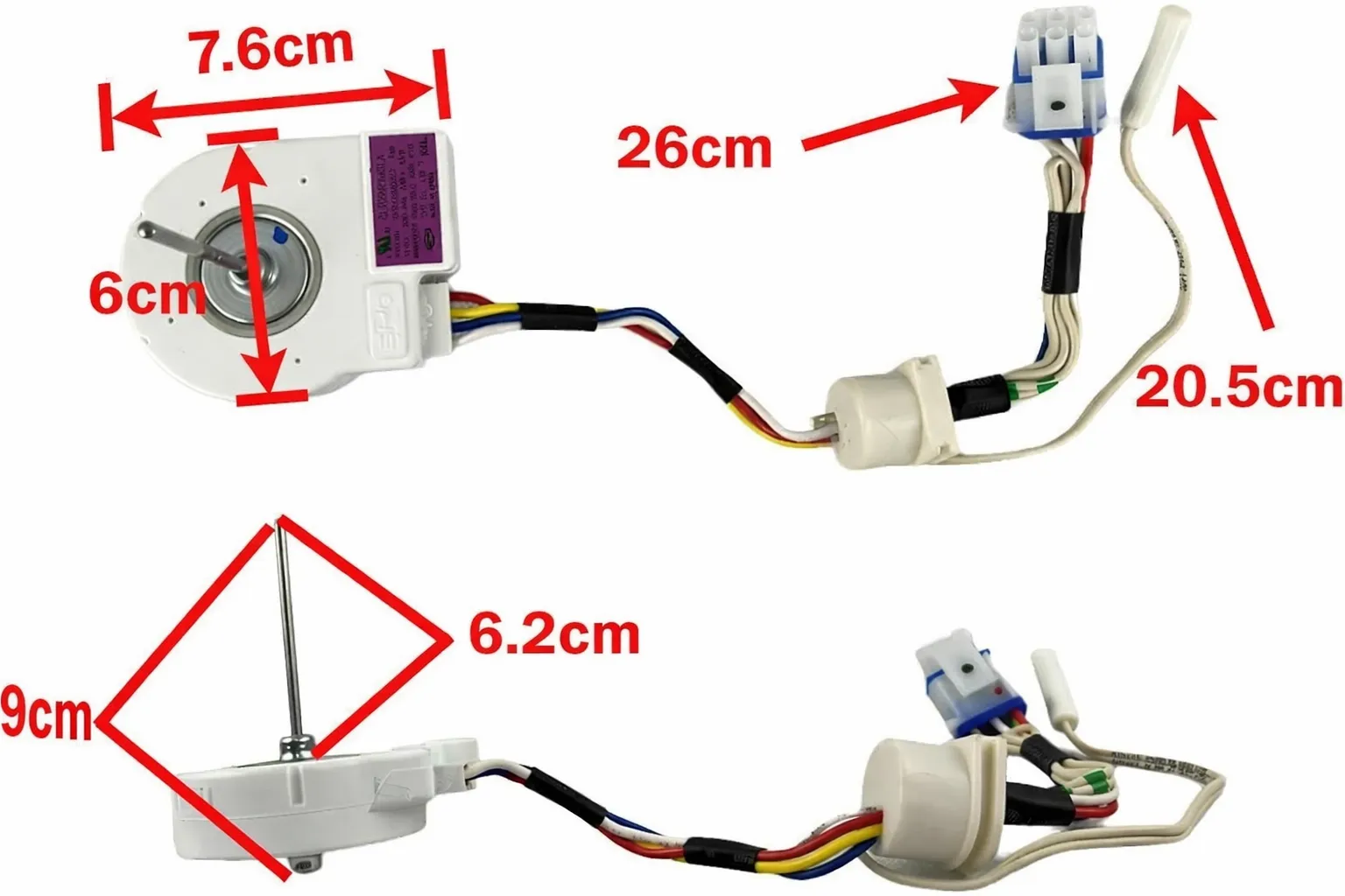 MOTOR VENTILADOR PORCELANA MABE CON SENSOR CKD90733