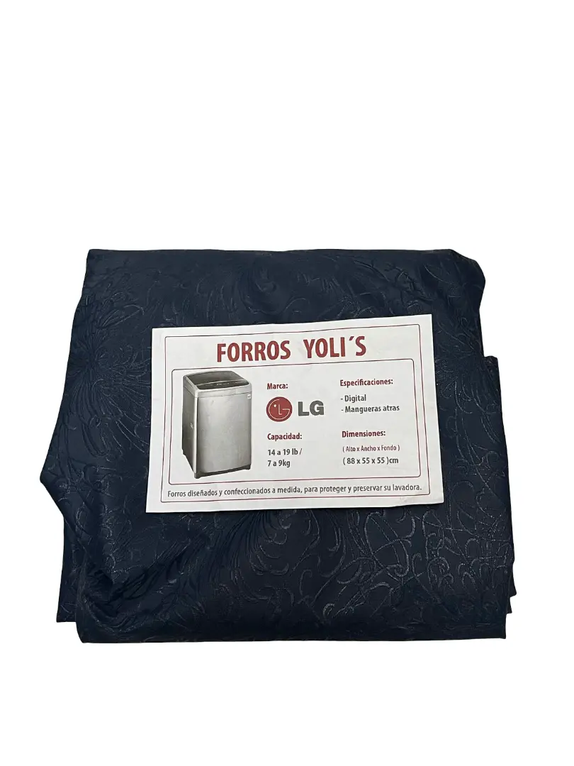 FORRO AZUL DIGITAL Y MANGUERAS ATRÁS 14-19LB/7-9KG (88X55X55) CM LAVADORA  LG CKD90477