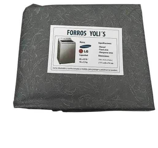 FORRO GRIS MANUAL MANGUERAS Y PANEL ATRÁS 40-49LB 18-22KG (111X68X74) CM LAVADORA LG SAMSUNG CKD90435