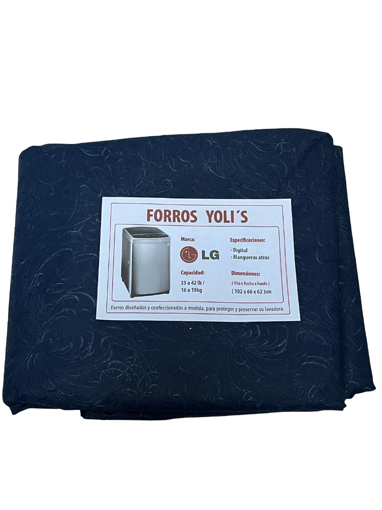 FORRO PARA LAVADORA MANUAL - DIGITAL Y MANGUERAS ATRÁS 33-42LB/16-19KG (102X66X62) CM CARGA SUPERIOR AZUL LG CKD90486