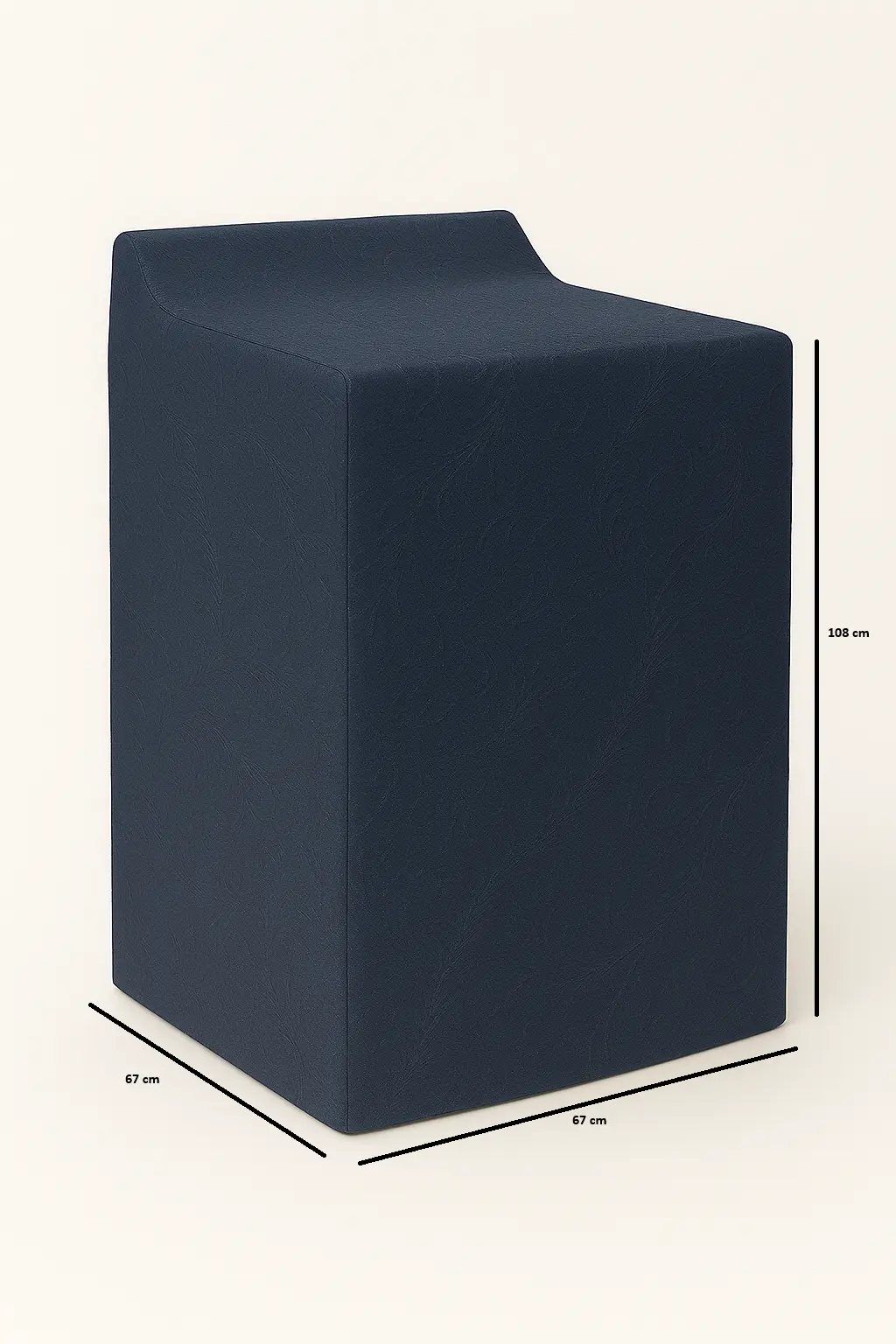 FORRO PARA LAVADORA MANUAL DIGITAL - MANGUERAS ATRÁS 33-40LB/15-18KG (108x67x67) CM CARGA SUPERIOR HACEB AZUL CKD90494